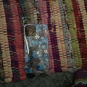 iPhone 12 plus blue floral